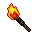 lit torch