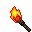 lit torch